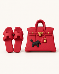 Aromatischer Diffusor – Duo-Pack Tasche + Hausschuhe (Rot)